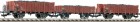 521207  Fleischmann Set of 3 Gondola cars with coal load